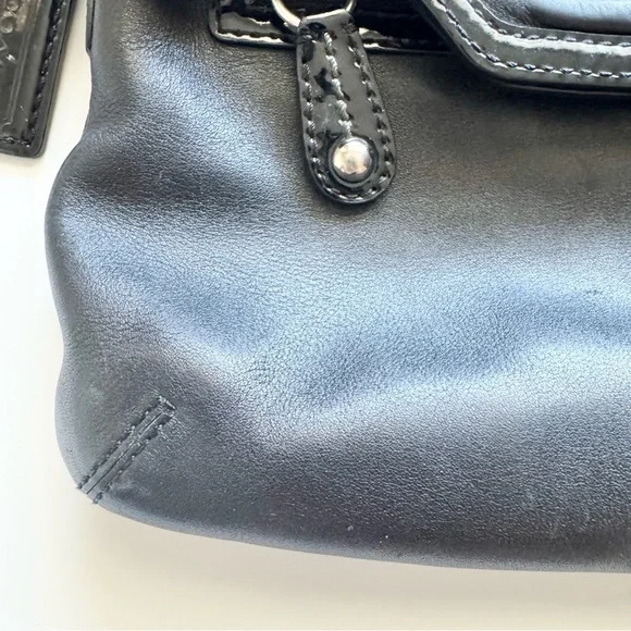 Coach 13388 Bonnie Black Leather Fold over  Crossbody Bag - Picture 3 of 10